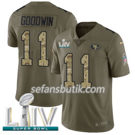 San Francisco 49ers Tröjor Marquise Goodwin 11 Nike 2017 Salute To Service 2020 Super Bowl LIV - Herr San Francisco 49ers Tröjor Marquise Goodwin 11 Nike 2017 Salute To Service 2020 Super Bowl LIV - Herr